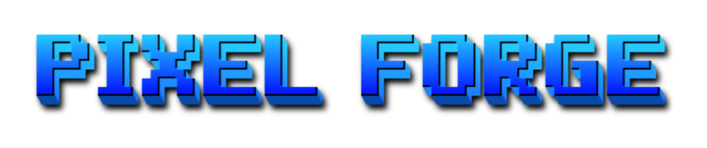 Pixel Forge Jam logo on dark